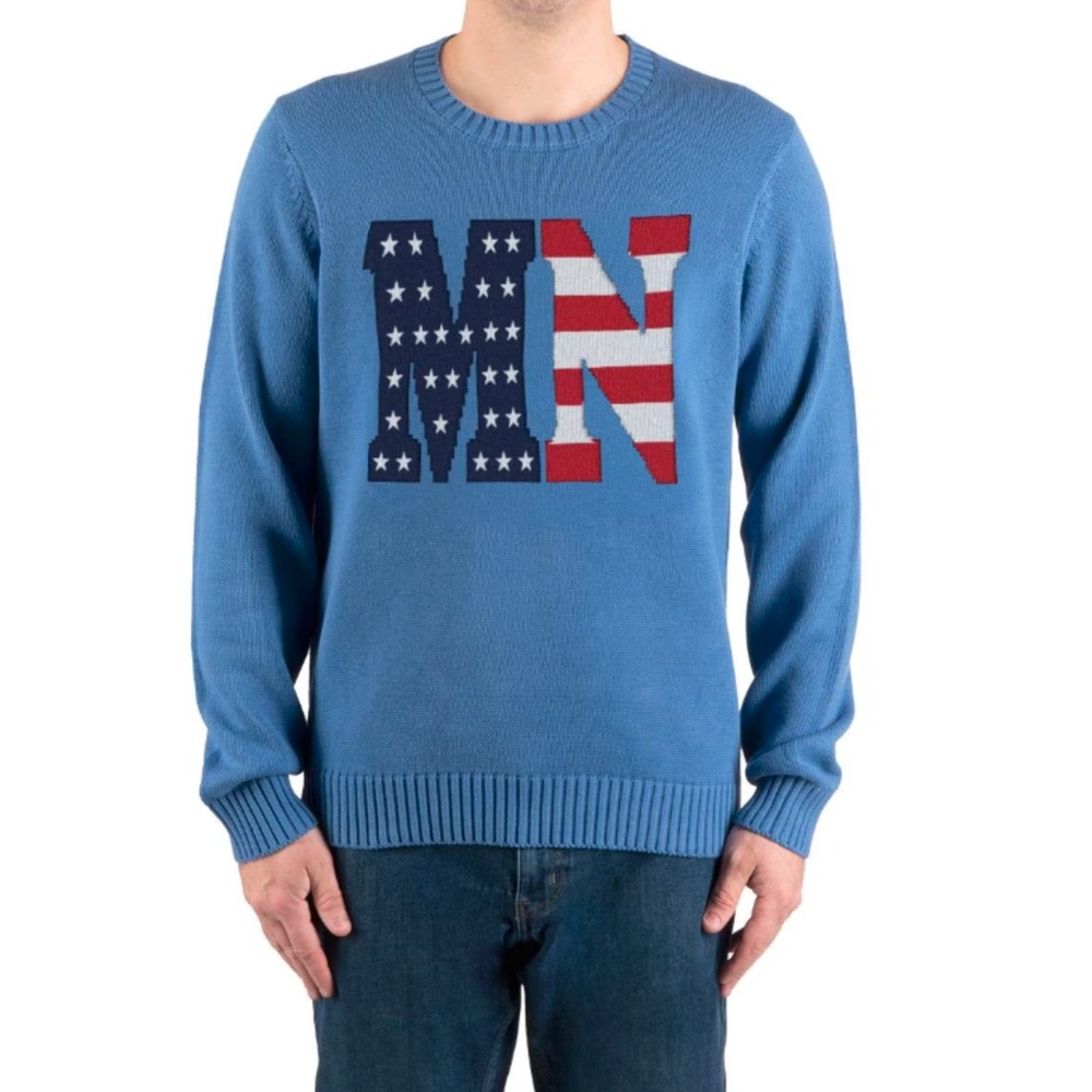 Men's Sate of Mine Minnesota sweater size X-small blue NWT